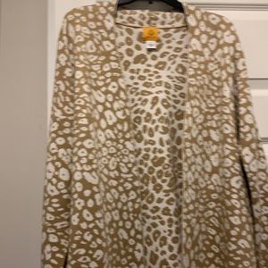 Ruby Road animal print sweater. NWOT size Large